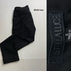 Stella Luce Black Ankle Cropped Pants